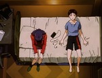 Misato's attempt to comfort Shinji