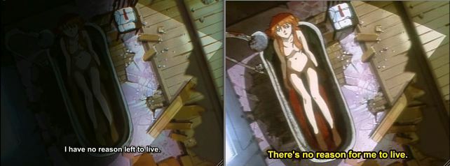 Asuka in both the On Air and Director's Cut versions of Episode 24.